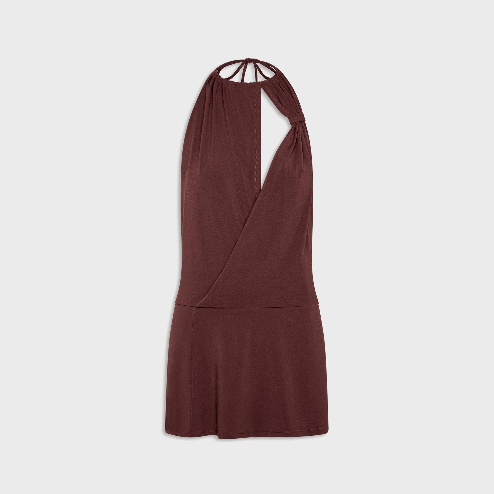 Frankies Bikinis Cindy Jersey Mini Dress - Driftwood