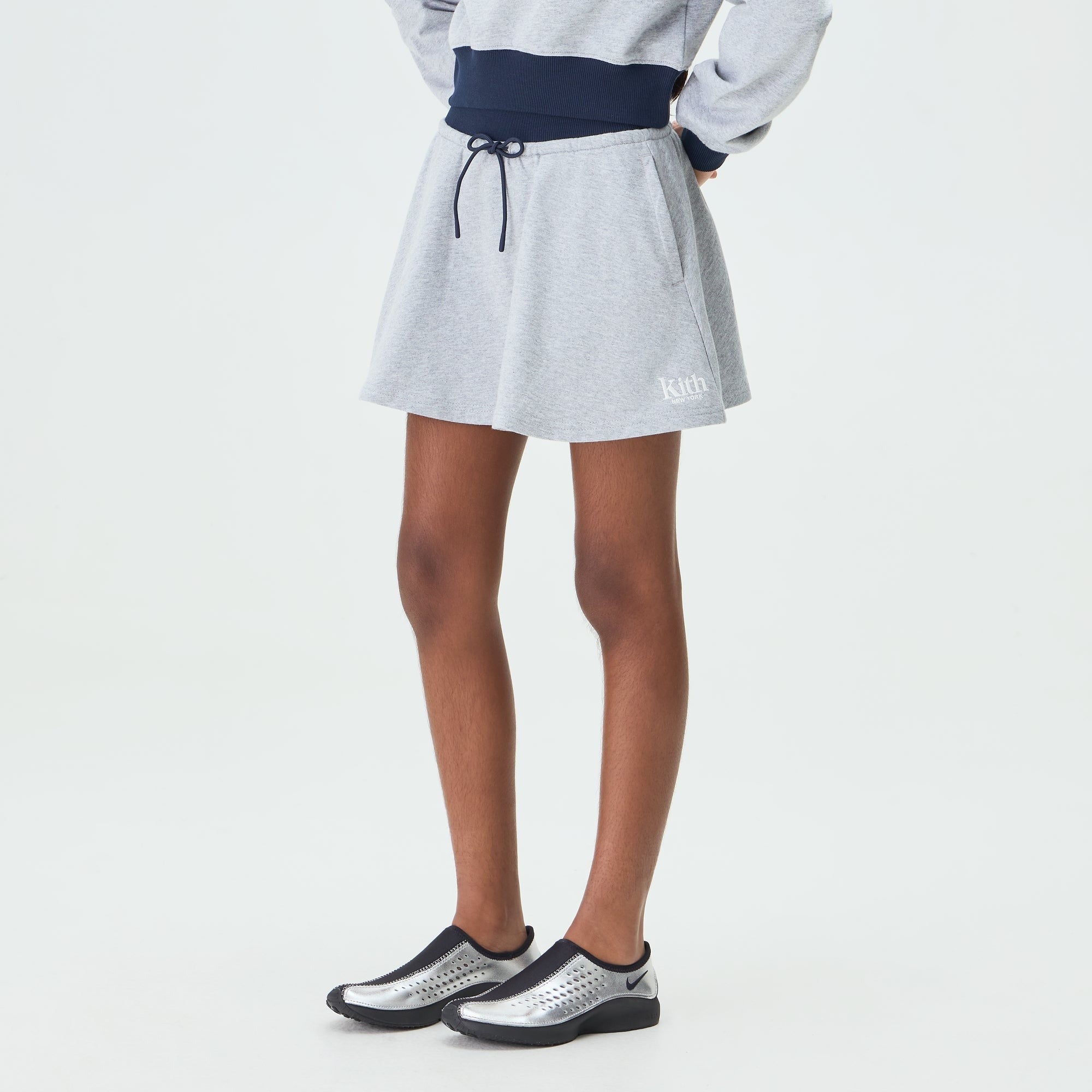 Kith Kids Logo Riley II Skort - Medium Heather Grey
