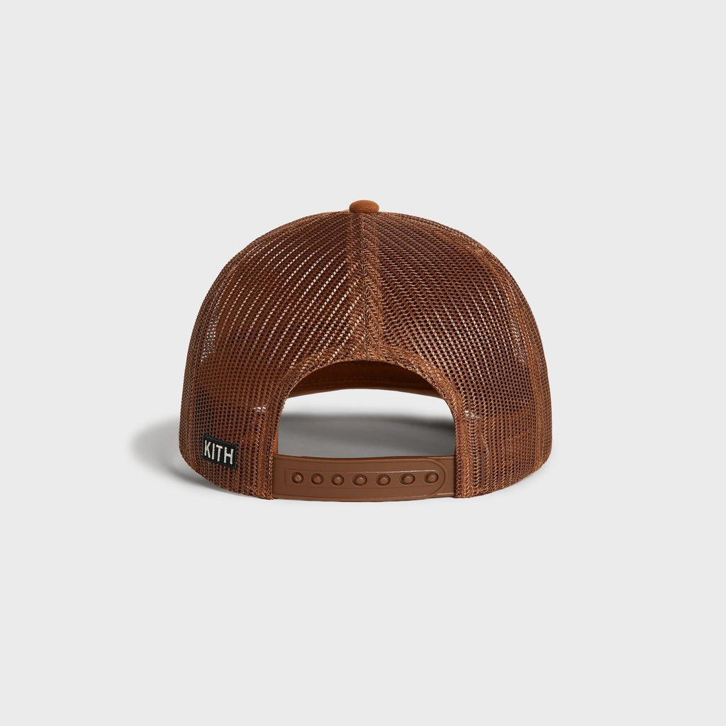 Kith for BMW Podium Brushed Twill Relaxed Trucker Cap - Desert
