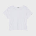 Agolde Adine Shrunken Tee - White