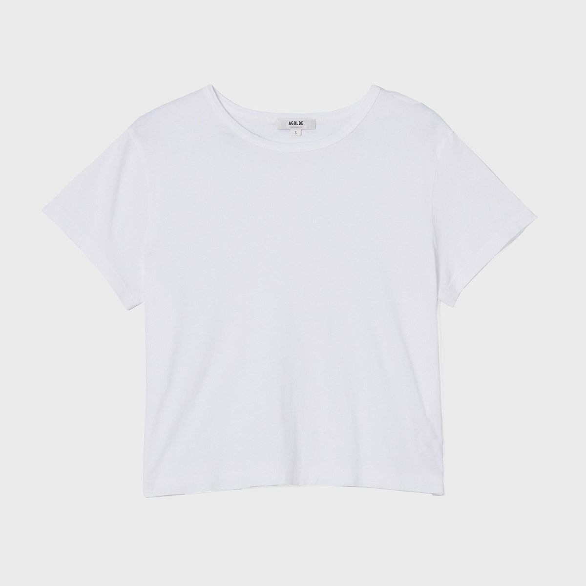 Agolde Adine Shrunken Tee - White