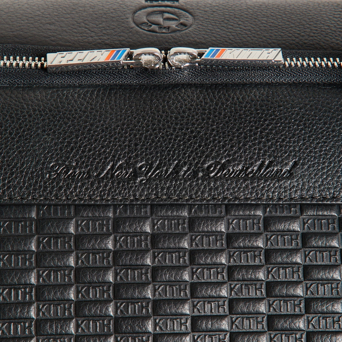 Kith for BMW Leather Travel Garment Duffle Bag - Black