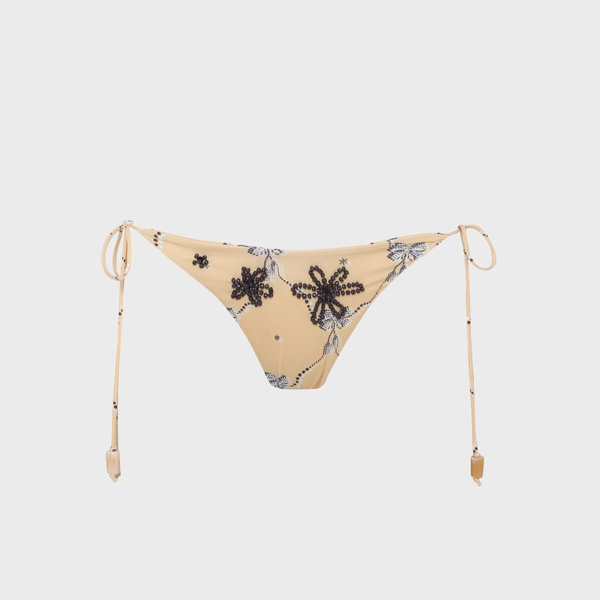 Siedres Rom Tie-Detailed Low-Rise Bikini Brief - Yellow