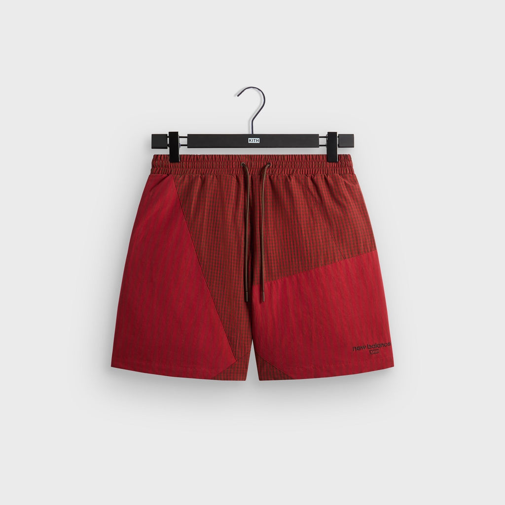 Kith & New Balance Poplin Mix Madison Short - Biking Red