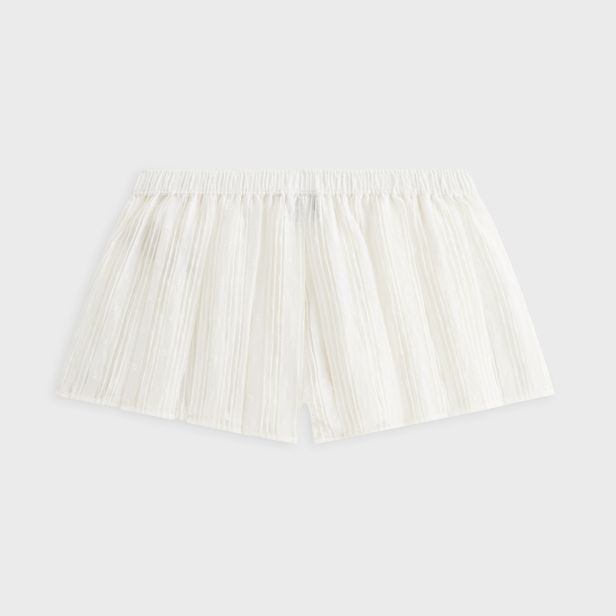 Kith Women Sashi Sheer Pleated Short - White