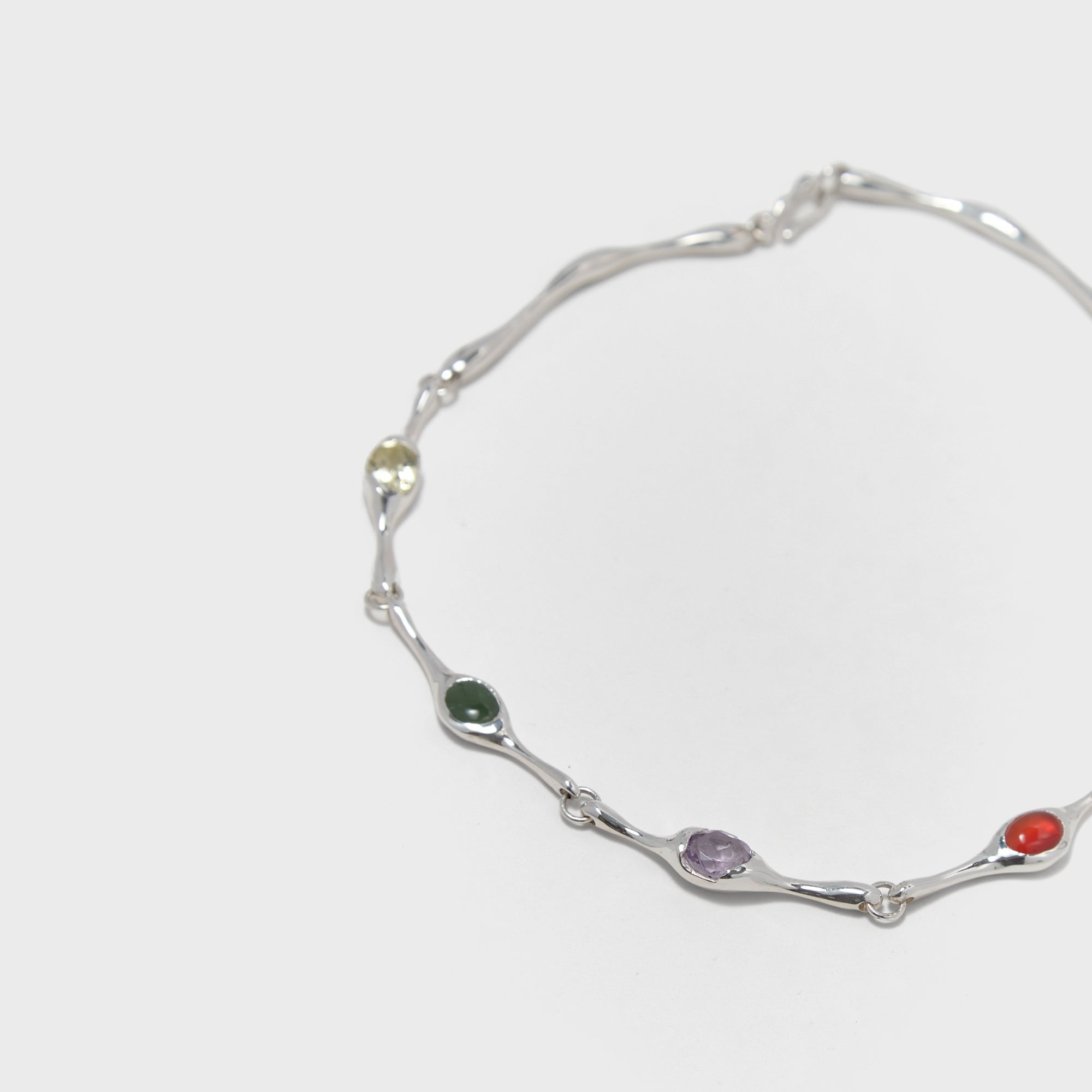 Faris Jelly Collar - Silver / Multi