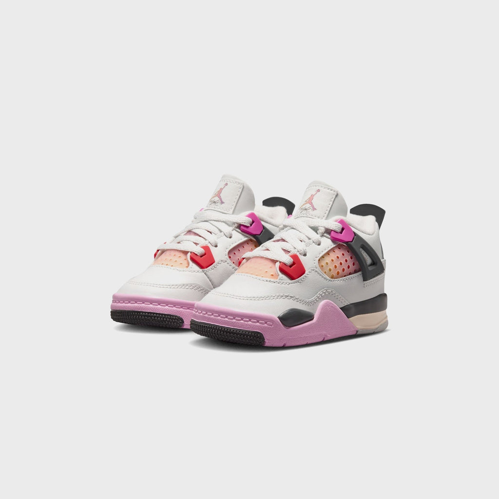 Jordan TD Jordan 4 Retro - Off-White / Anthracite / Fire Pink / Fire Pink