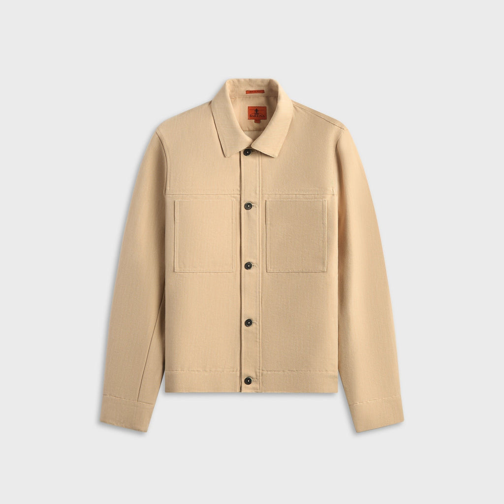 Barena Long Sleeved Buttoned Overshirt - Khaki
