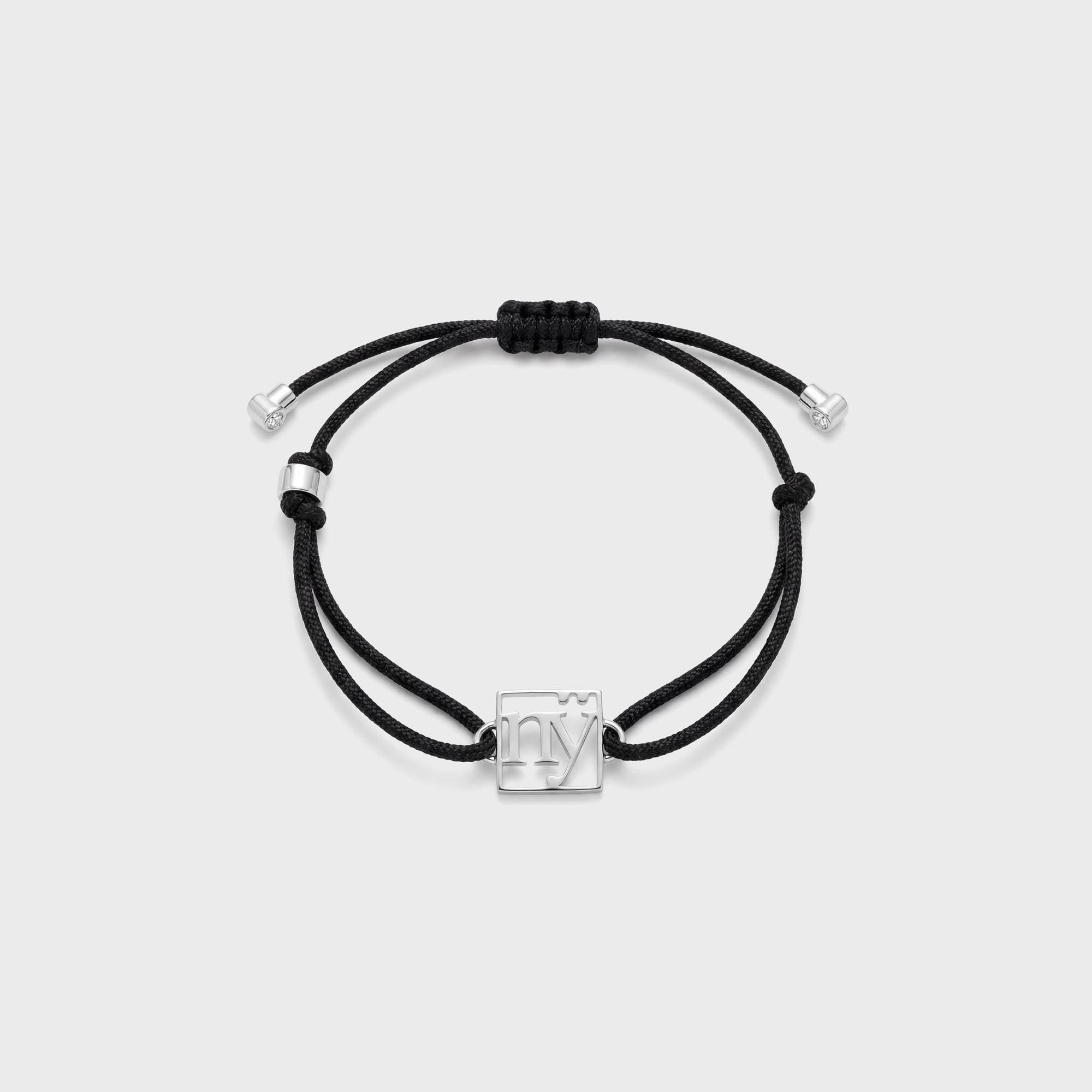 Greg Yuna NY Adjustable Cord Bracelet - Silver