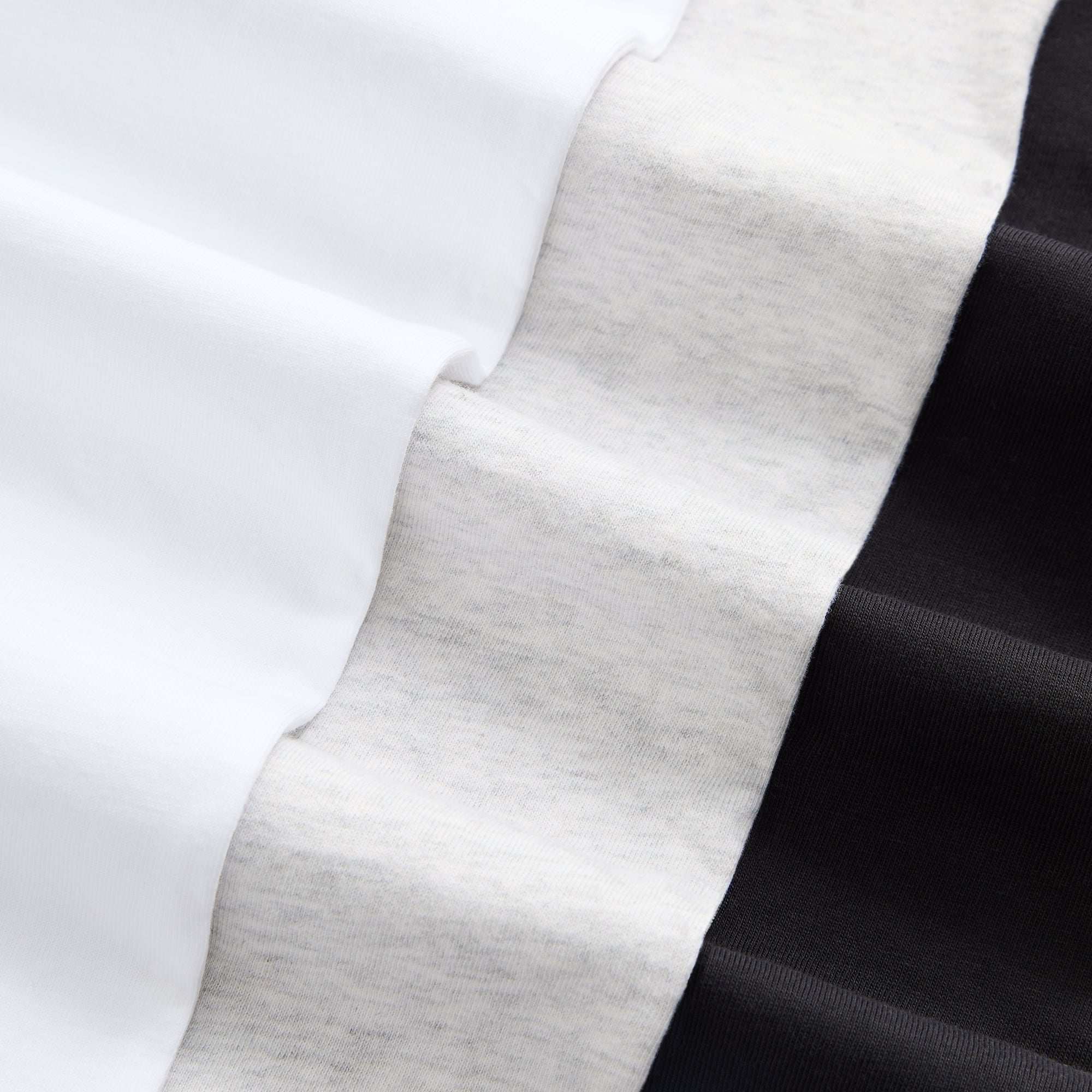Kith 3-Pack Undershirt - White / Heather Grey / Black