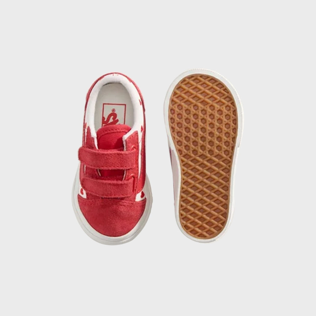 VANS TD Old Skool V - Red Hot Valentine / Racing Red / True White