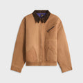 Needles Zipped Work Jacket - Duck Canvas / Kakishibu Paint / Dark Brown