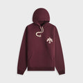 by Parra Crow Logo Hooded Sweatshirt - Dark Burgundy
