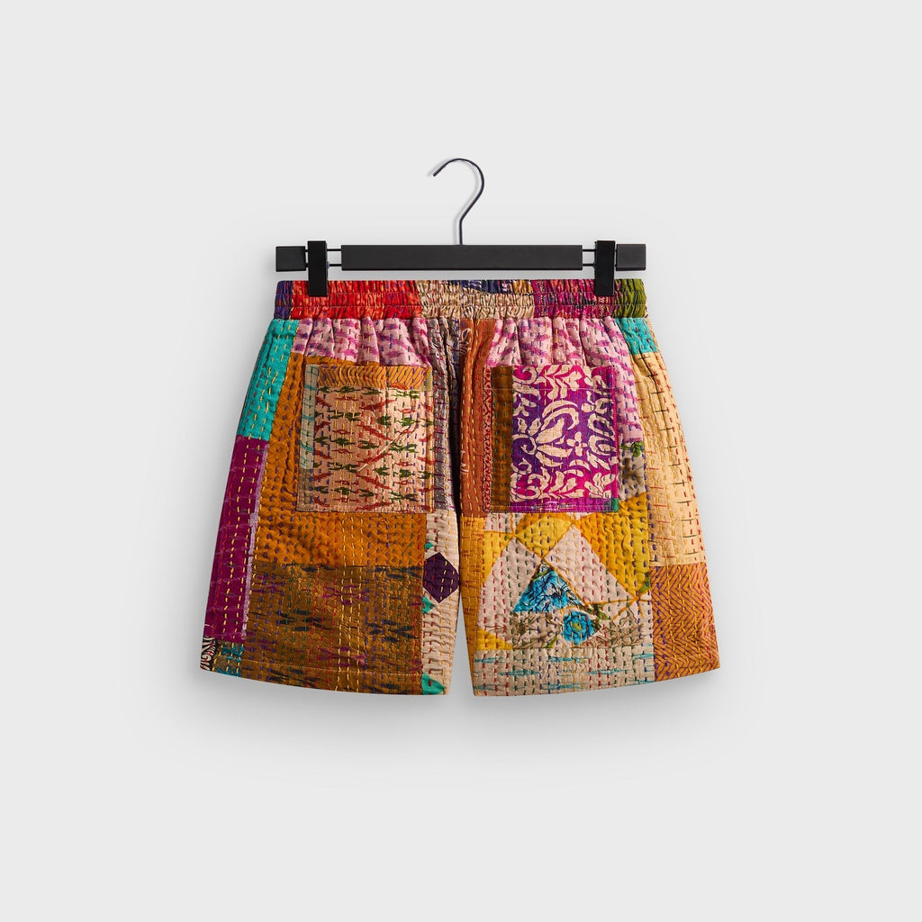 &Kin Tal Patchwork Short - Gold / Multi