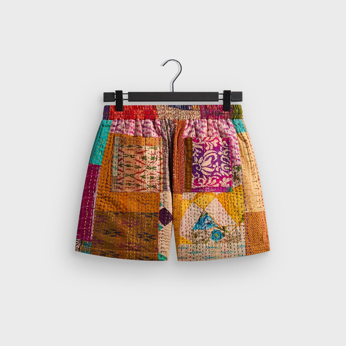 &Kin Tal Patchwork Short - Gold / Multi