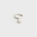 Sandy Liang Terminator Droplet Ring - Silver