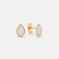 Yvonne Leon Baby Puces Poire Diamond Earrings