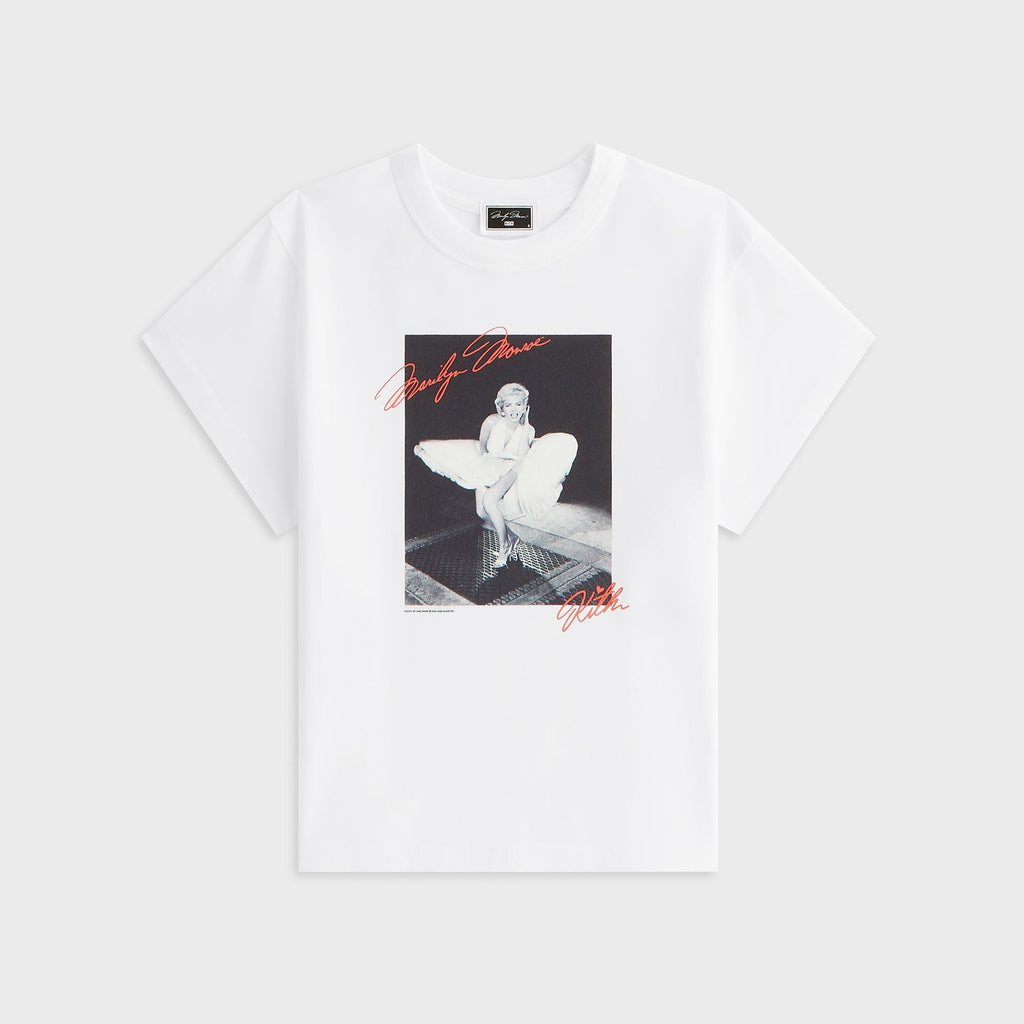 Kith Women for Marilyn Monroe Skirt Mulberry Vintage Tee - White