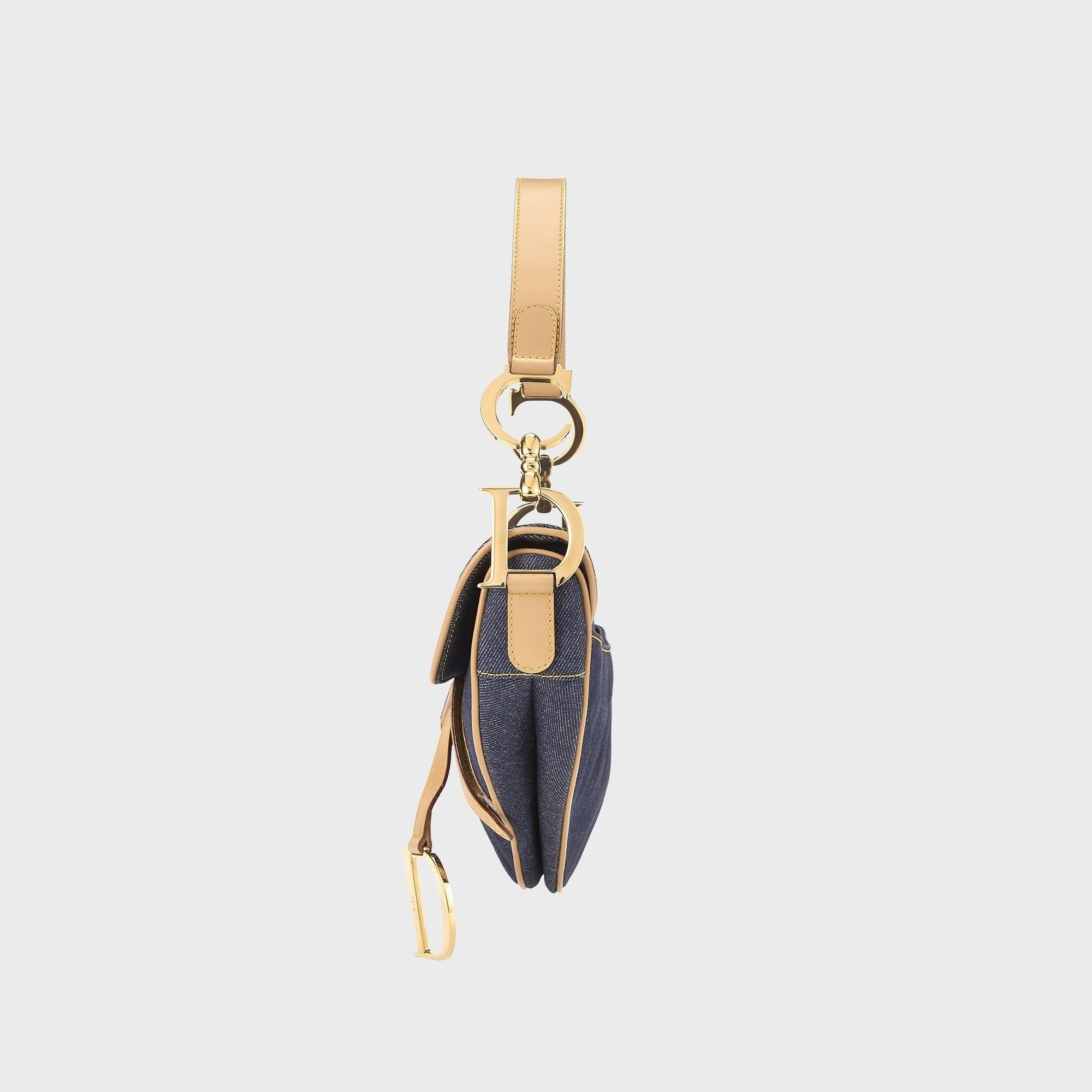 WGACA Dior Denim Saddle Bag - Navy
