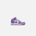 Nike Grade School Air Jordan 1 Mid - Purple Venom / White