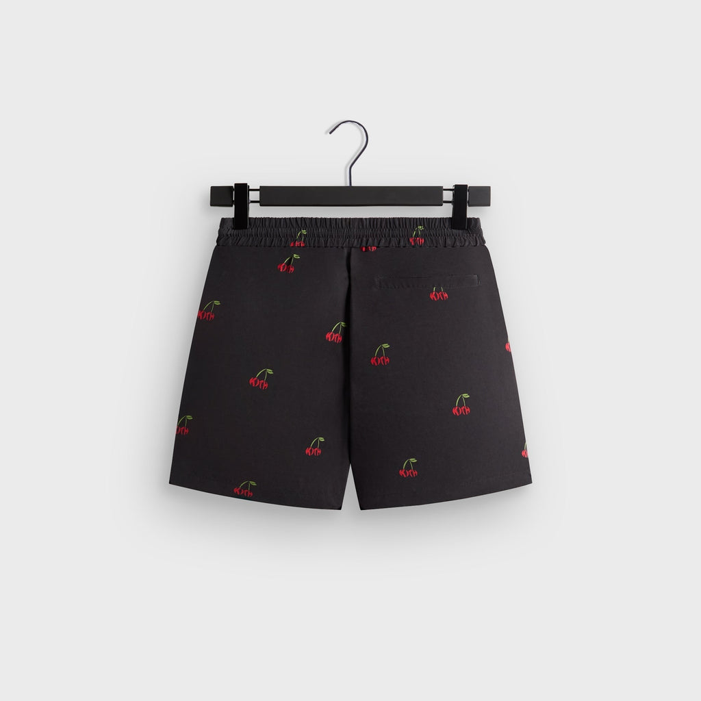 Kith Printed Cherry Cupro Linen Active Short - Black