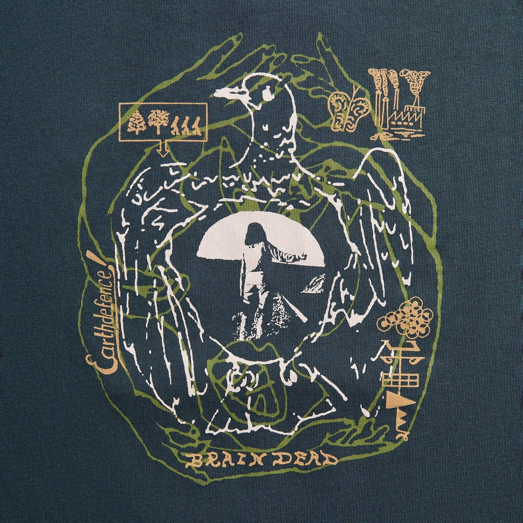 Brain Dead Earth Defense Tee - Slate