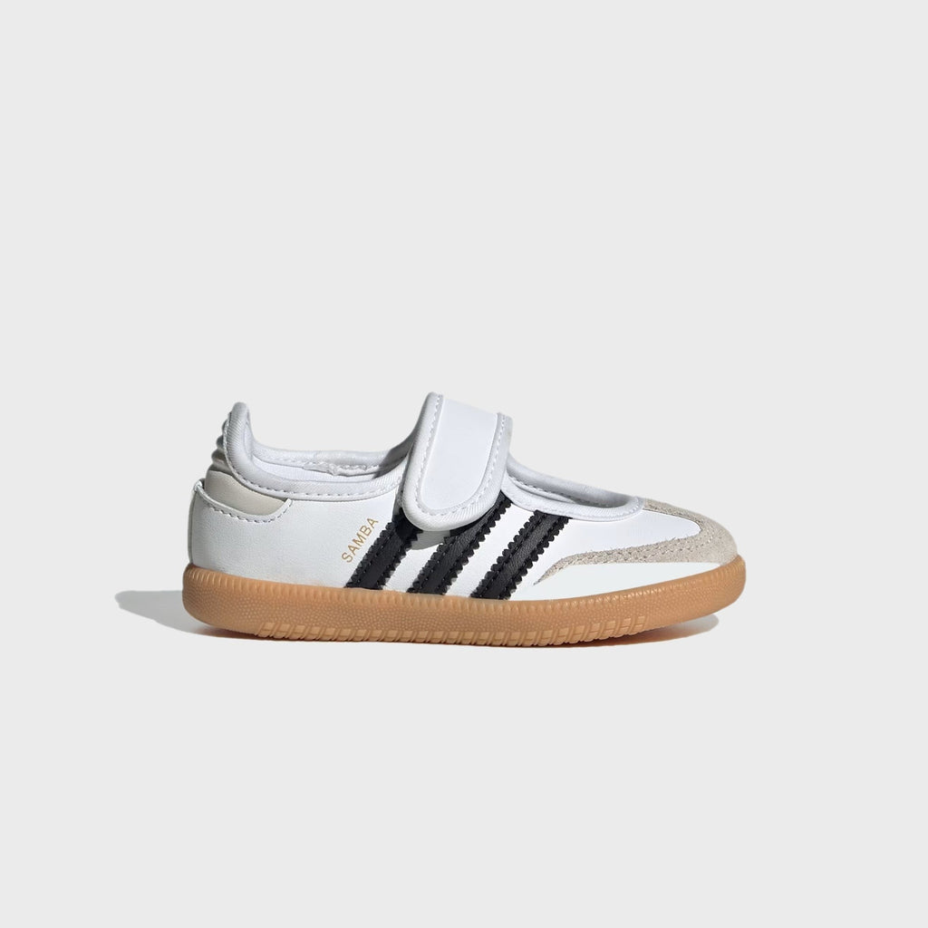 adidas TD Samba Jane - White / Core Black / Gum