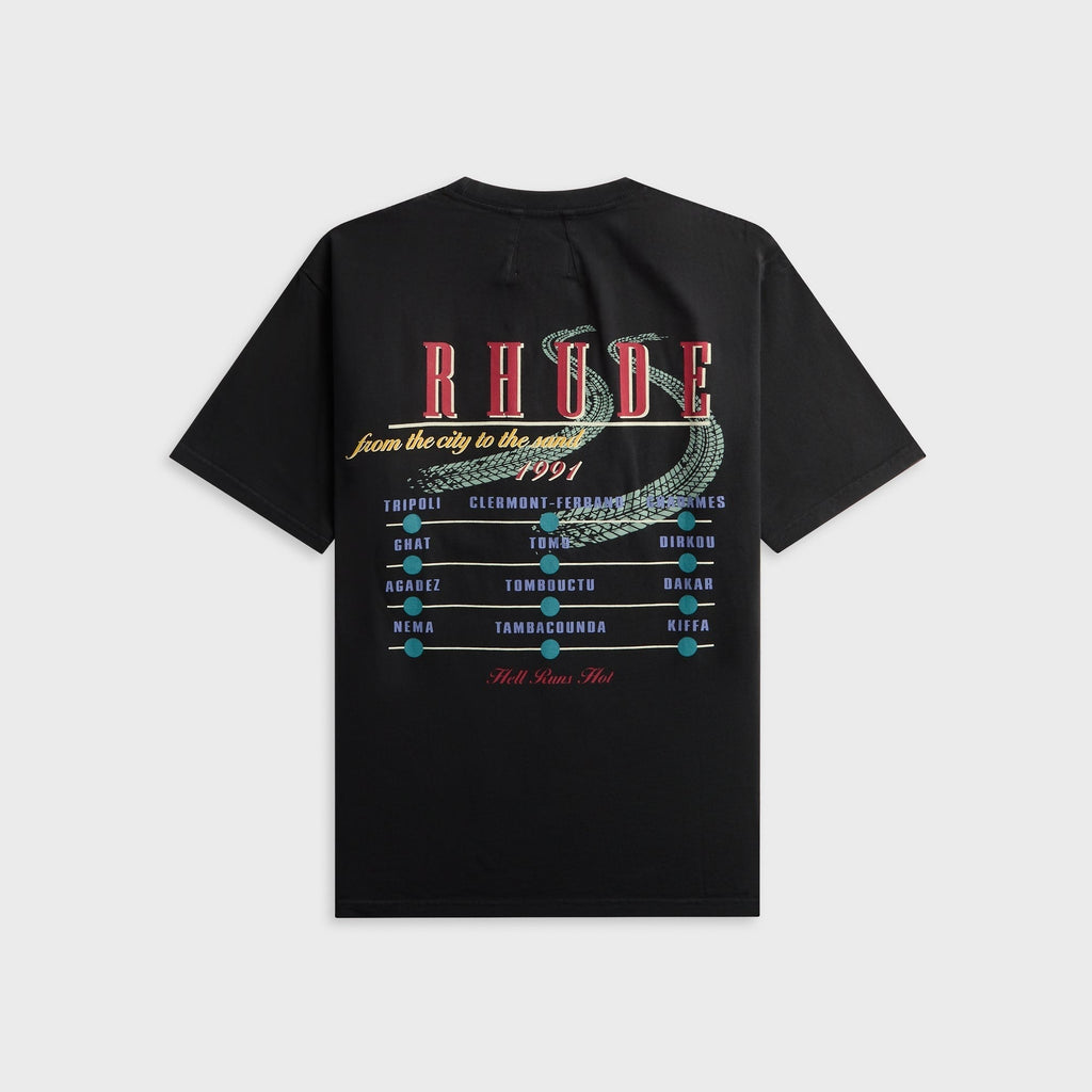 Rhude The Desert Decides Tee - Vintage Black / Red