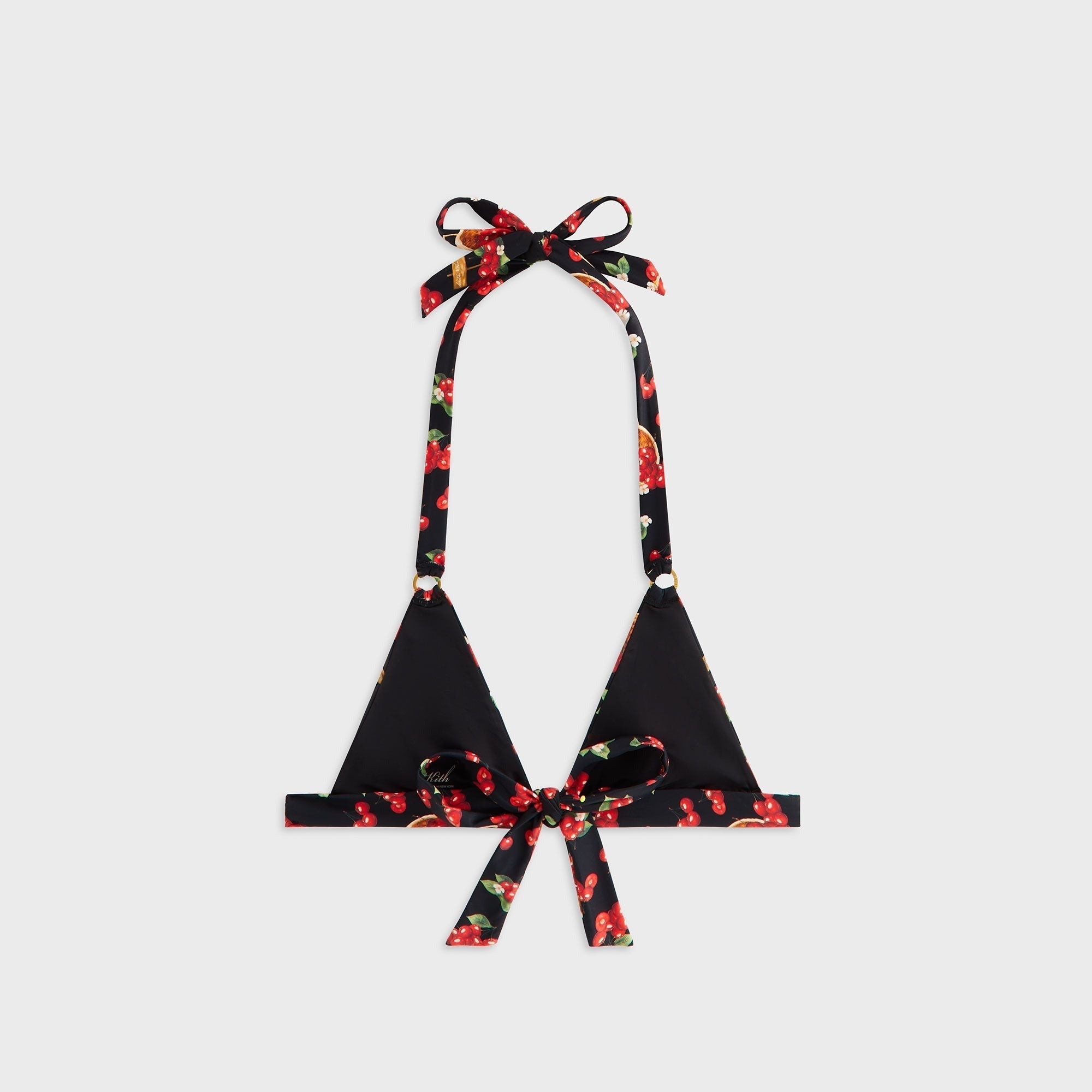 Kith Women Kenna Cherry Tie Top - Black