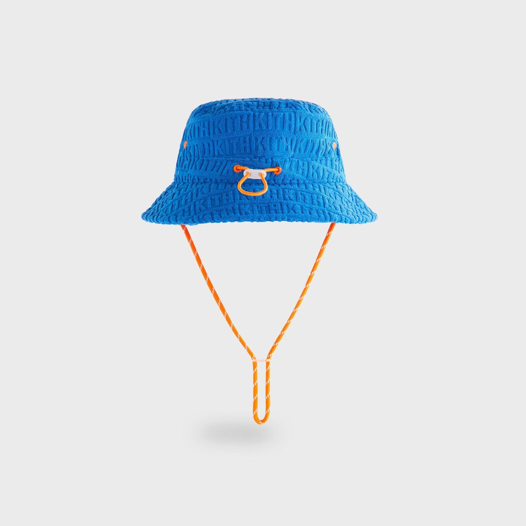 Kith Baby Monogram Towel Terry Bucket Hat - Greek