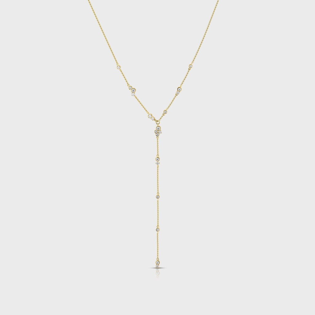 Isa Grutman Bubbles Lariat Necklace - Yellow Gold