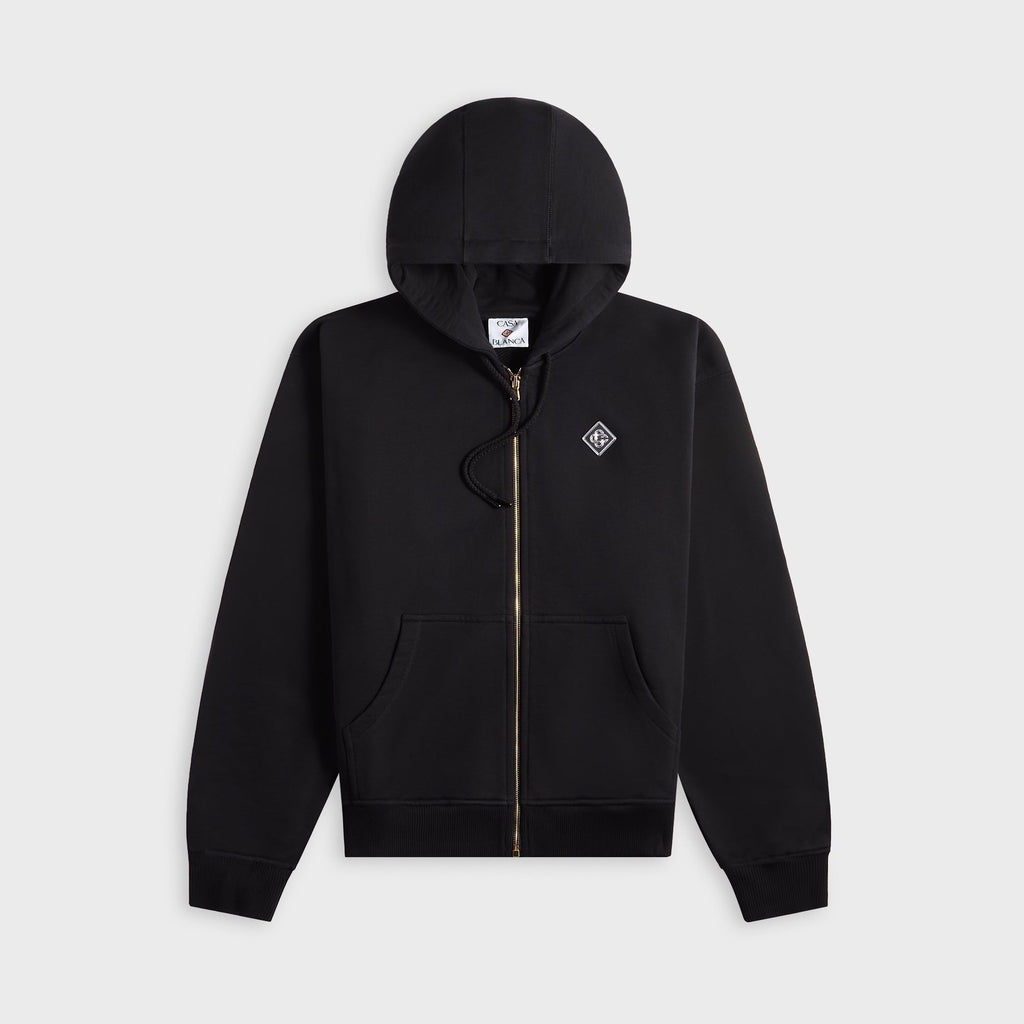 Casablanca Casa Chrome Full Zip Hoodie - Black