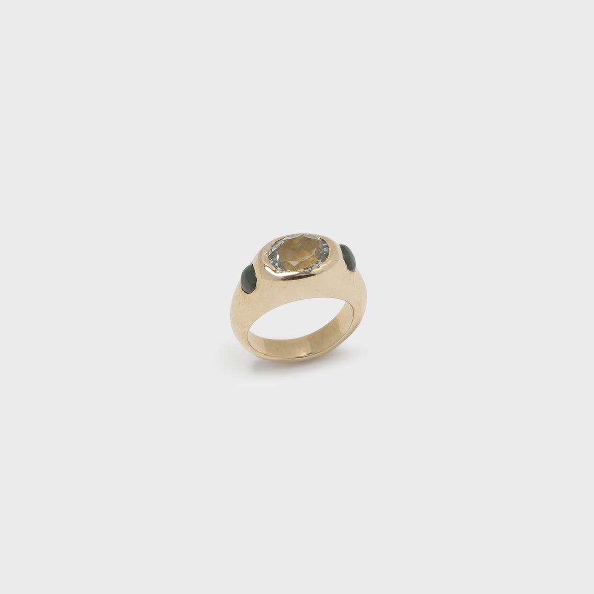 Faris Jelly Ring - Gold / Green Amethyst / Jade