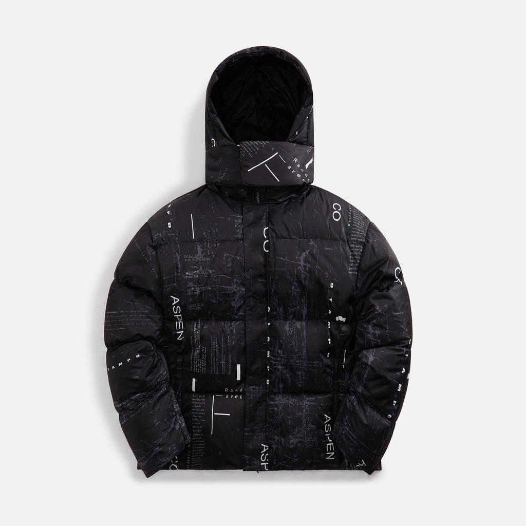 Stampd Aspen Transit Cropped Puffer Jacket - Black