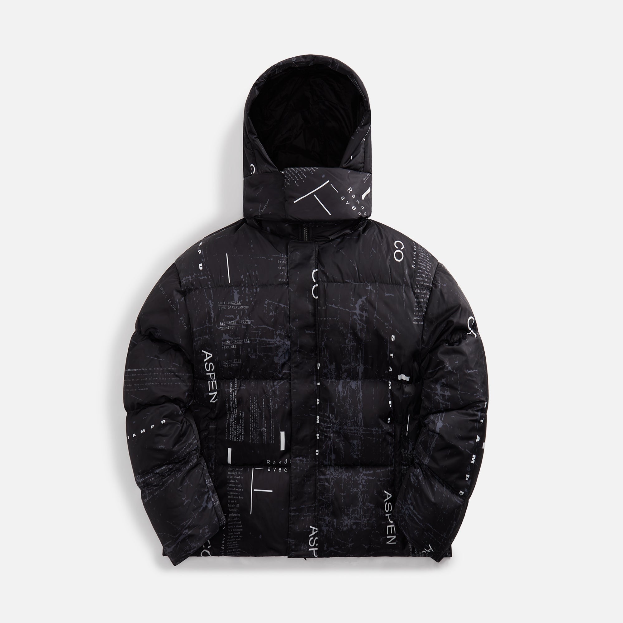 Stampd Aspen Transit Cropped Puffer Jacket - Black