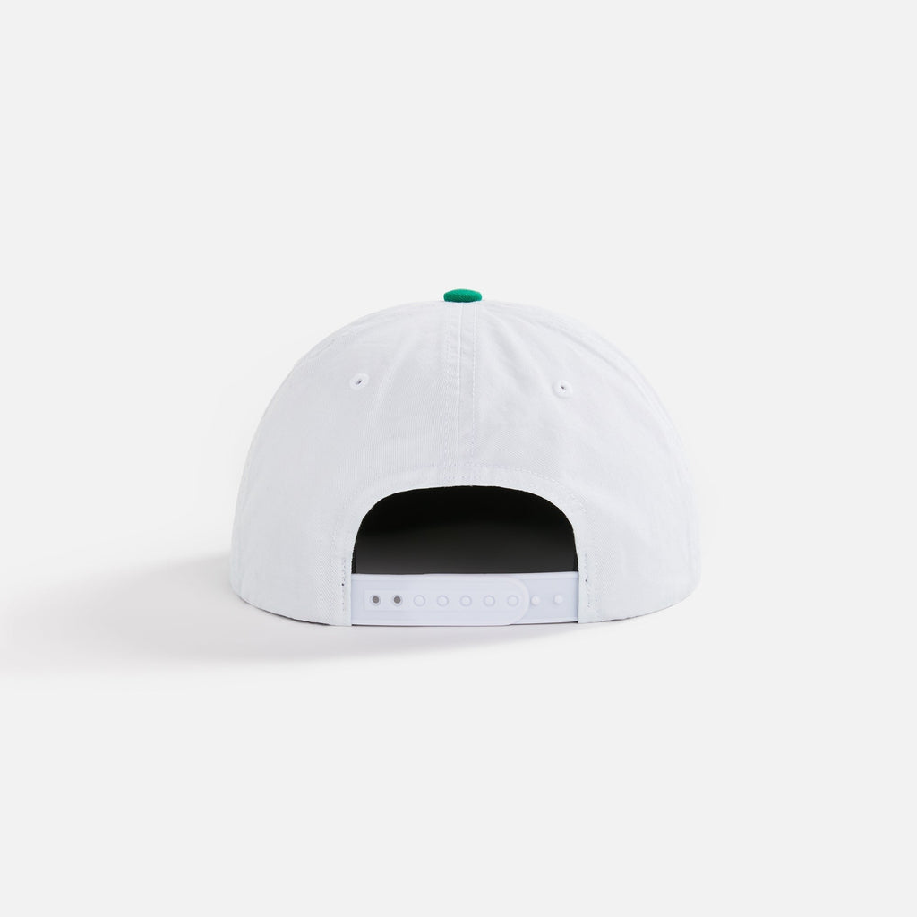 by Parra Circle Tweak Logo 6 Panel Hat - Off White / Green