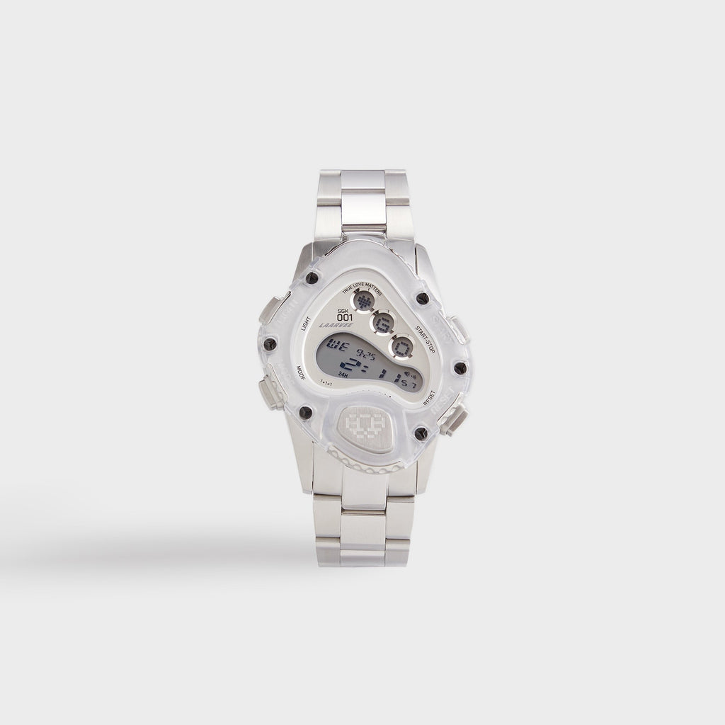 LAARVEE Sinngouki Silver Precision Steel - Translucent Bezel / White Dial