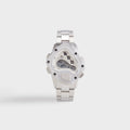 LAARVEE Sinngouki Silver Precision Steel - Translucent Bezel / White Dial