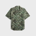 Auralee Printed Airy Silk Half-Sleeved Shirt - Dark Brown
