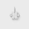 Greg Yuna Sÿlver Babÿ Umlaut Initial 'N' Pendant - Sterling Silver