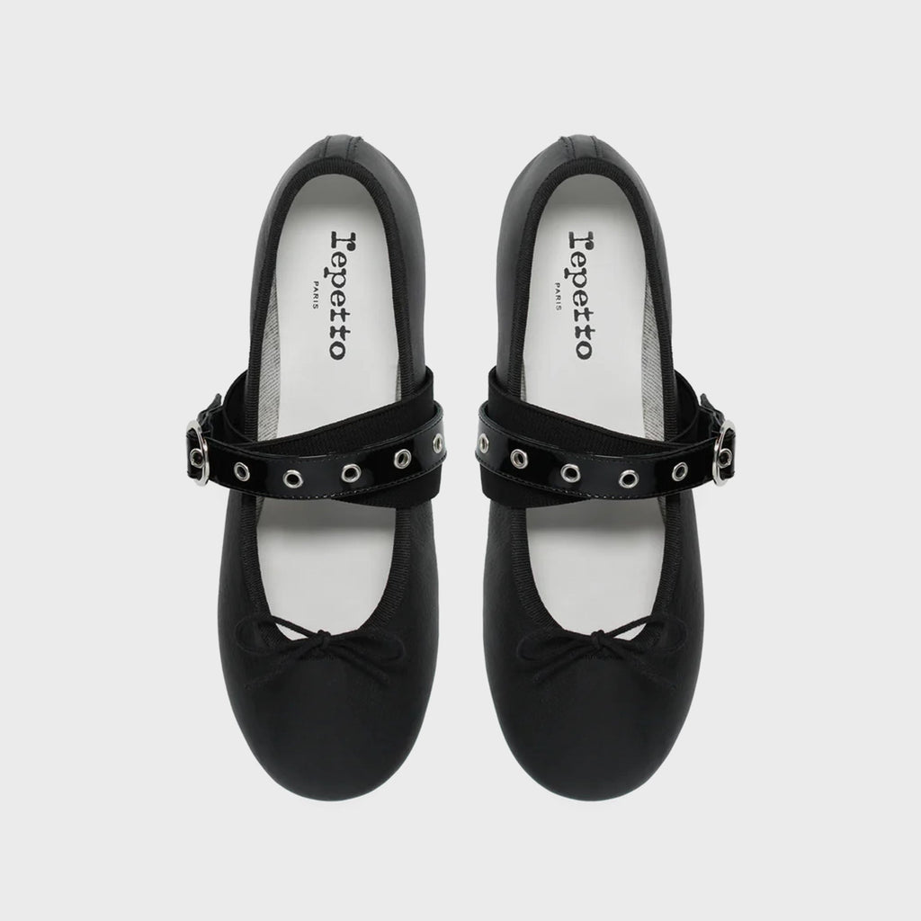 Repetto Ballet Twist Mary Janes - Black