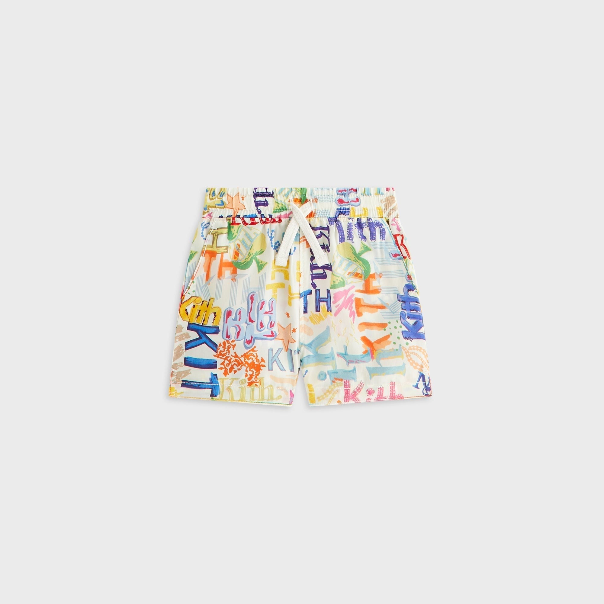 Kith Baby Sketched Monogram Thompson Camp Short - Silk