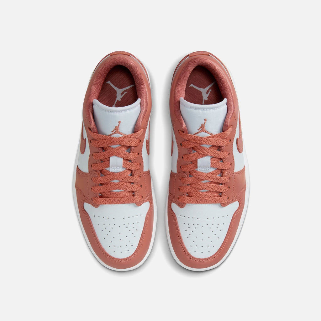 Jordan WMNS Air Jordan 1 Low - Pure Platinum / Sky J Orange / White