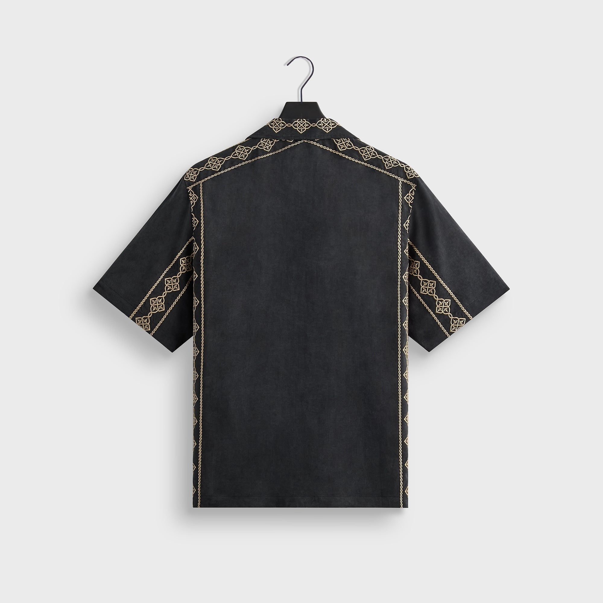 Kith Cupro Linen Thompson Camp Collar Shirt - Black