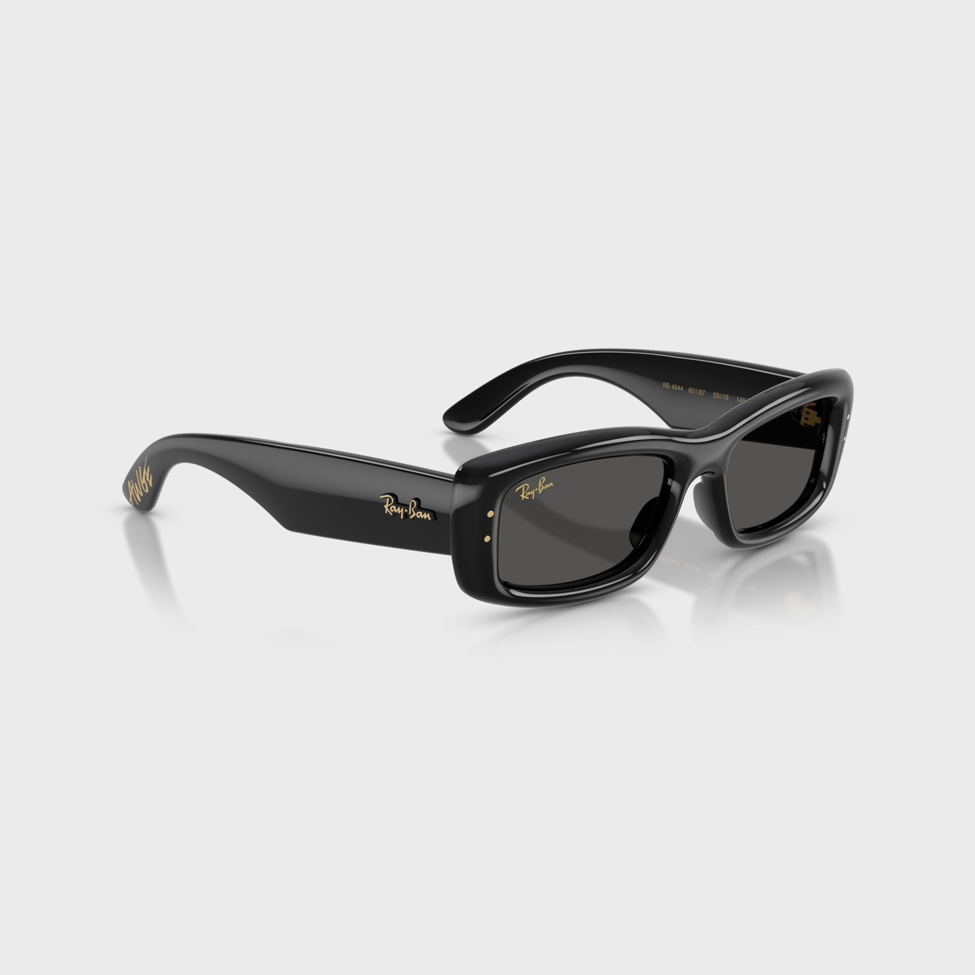 Ray-Ban x A$AP Rocky Kiliane Puffer Sunglasses - Black Frame / Dark Grey Lens