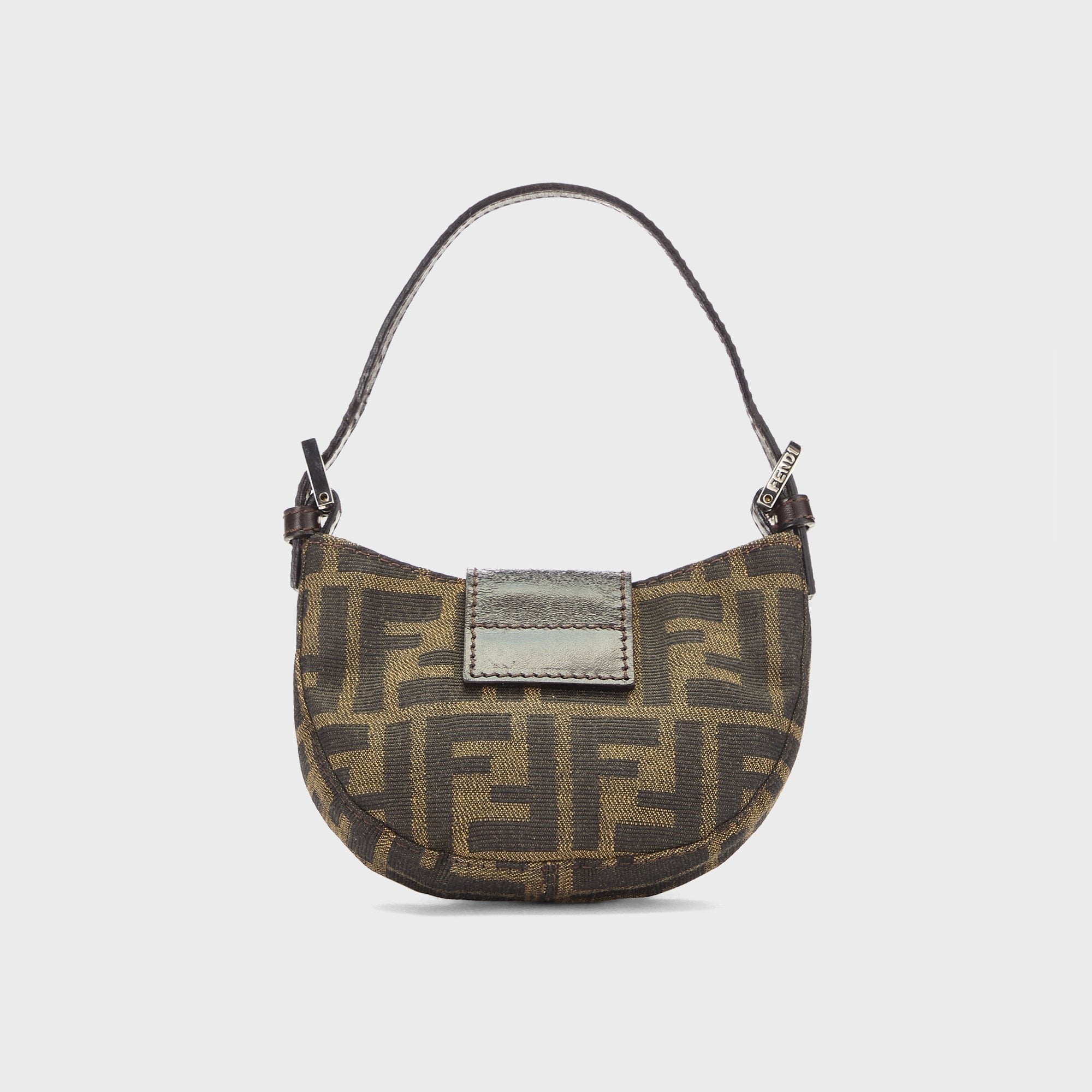 WGACA Fendi Zucca Croissant Mini Bag - Brown
