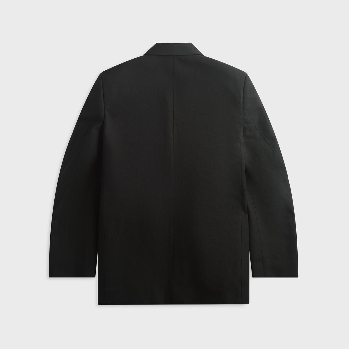 Auralee Wool Cotton Linen Ox Double-Breasted Jacket - Black
