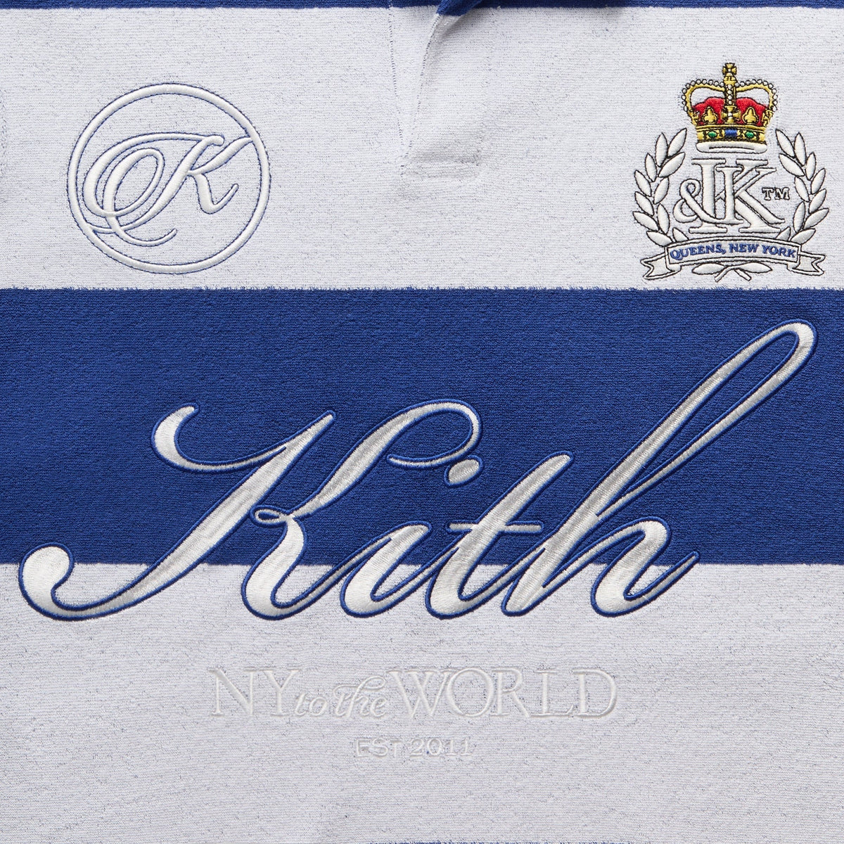 Kith Jacquard Towel Terry Ray Polo - White