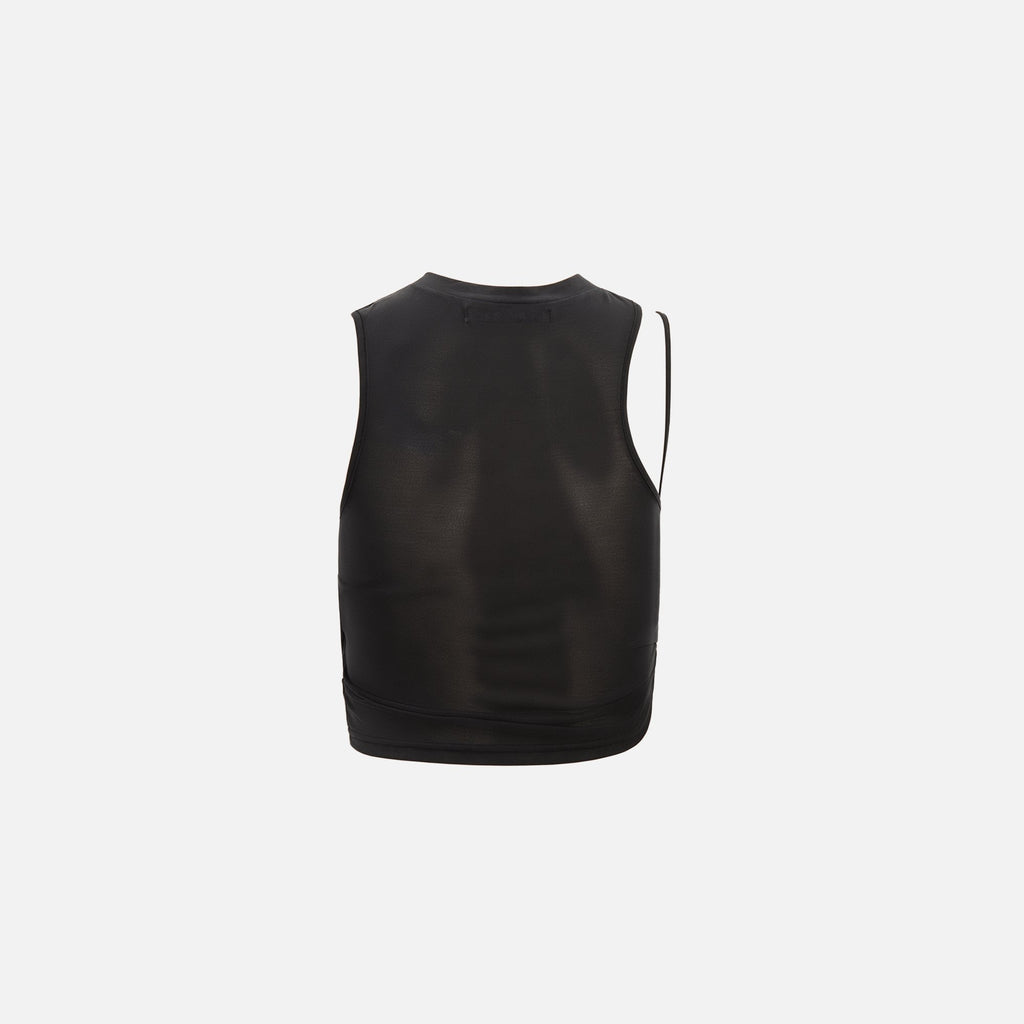 Hyein Seo Twisted Crop Top - Black