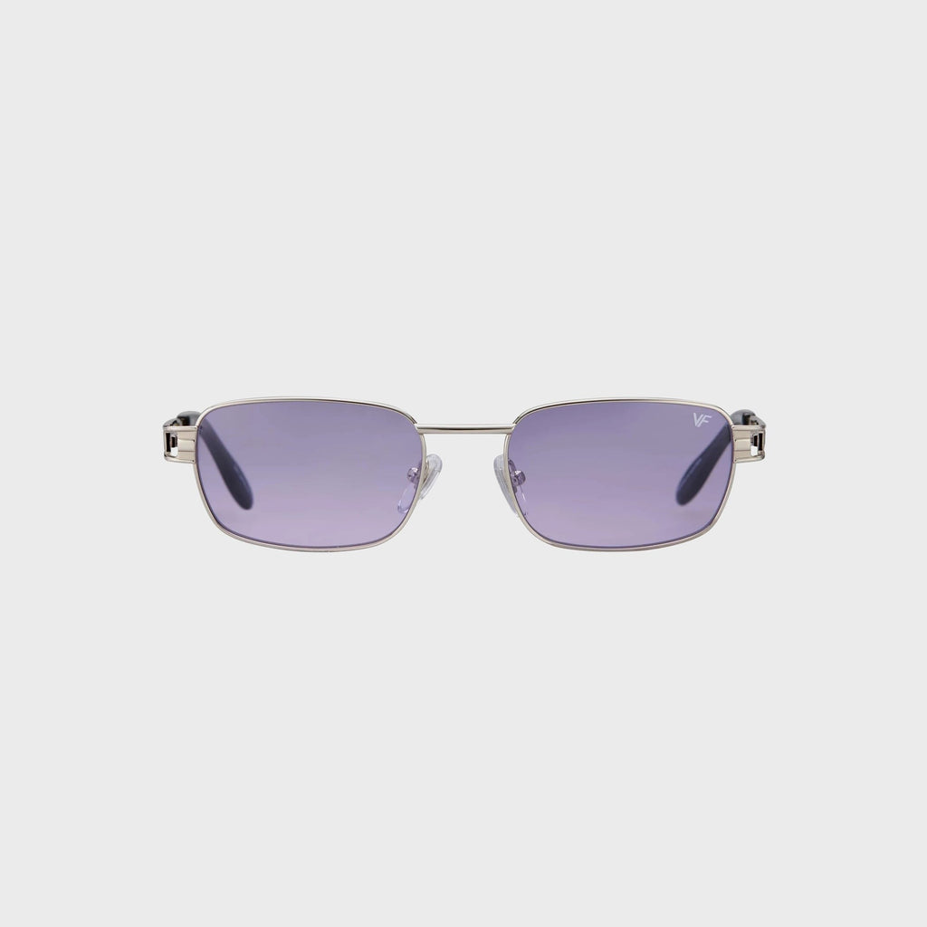 Vintage Frames Dime 24KT White Gold Sunglasses - Black